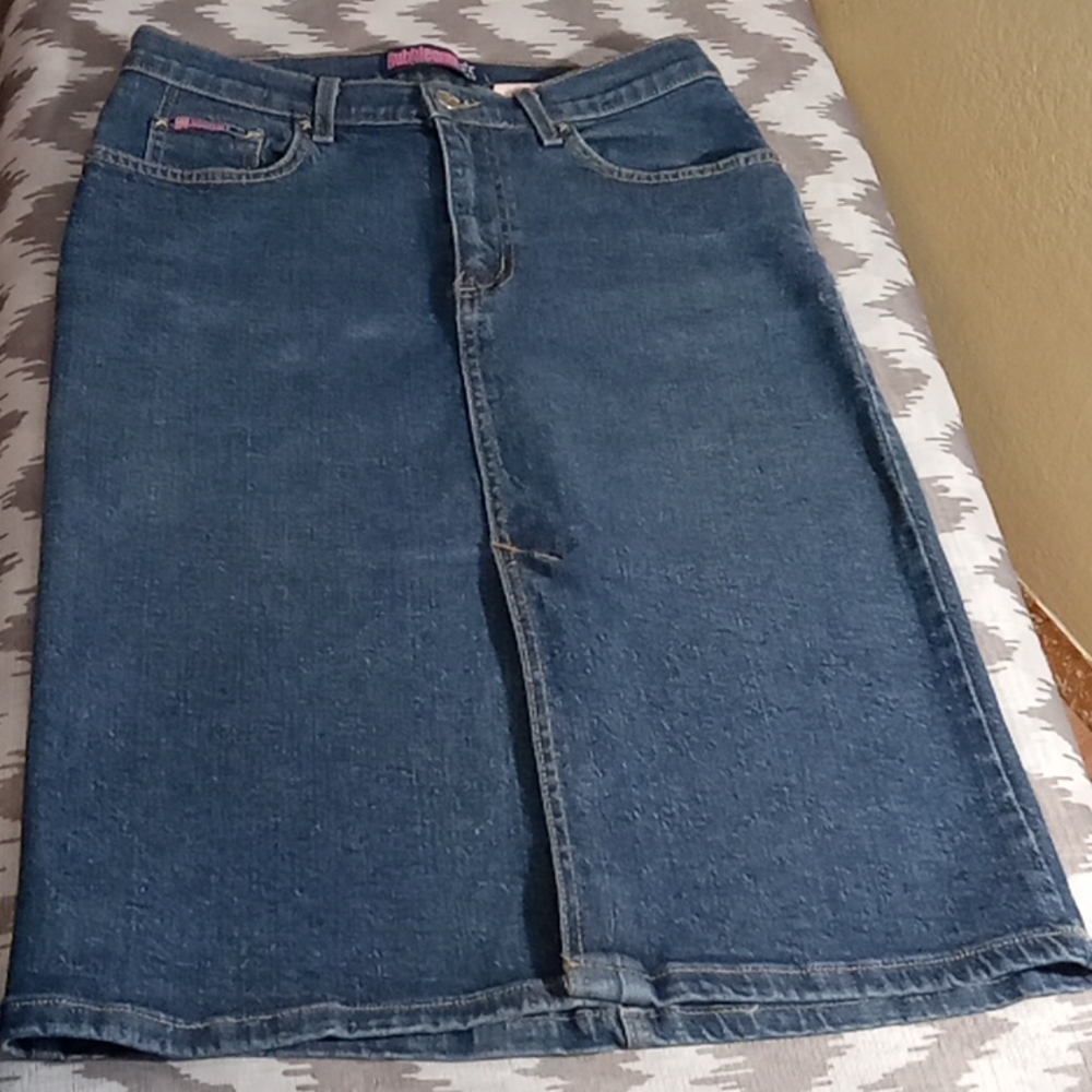 Bubblegum Jean Skirt